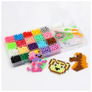 

20 color children diy water sticky beads manufacturers wholesale puzzle spell bean beads set toys magic water mist magic beads