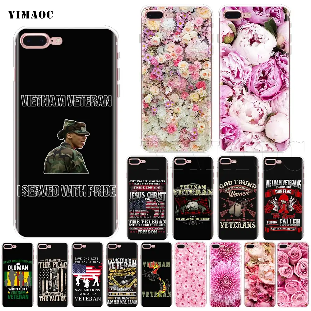 Yimaoc Vietnam Veteran Soft Silicone Case For Iphone Xs Max Xr X 8 7 6 6s Plus 5 5s Se - 