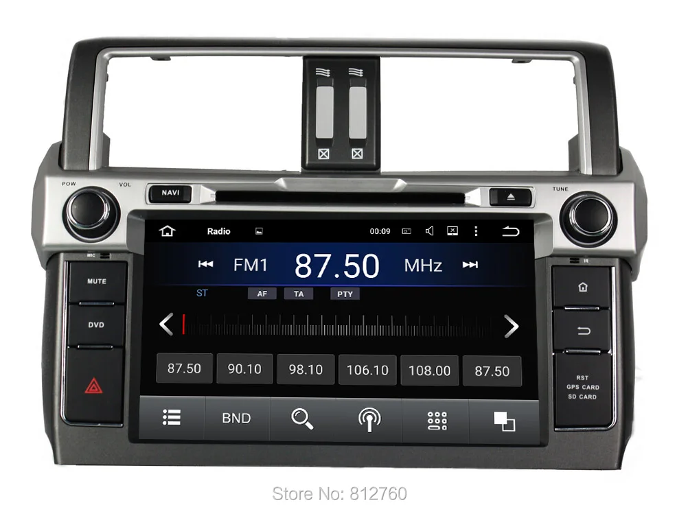 Clearance 8 inch 1024*600 HD Octa Core Android 9.0 Car DVD PC for Toyota Prado 2014 2015 GPS Navigation Radio RDS Stereo Head Unit WIFI 3G 3