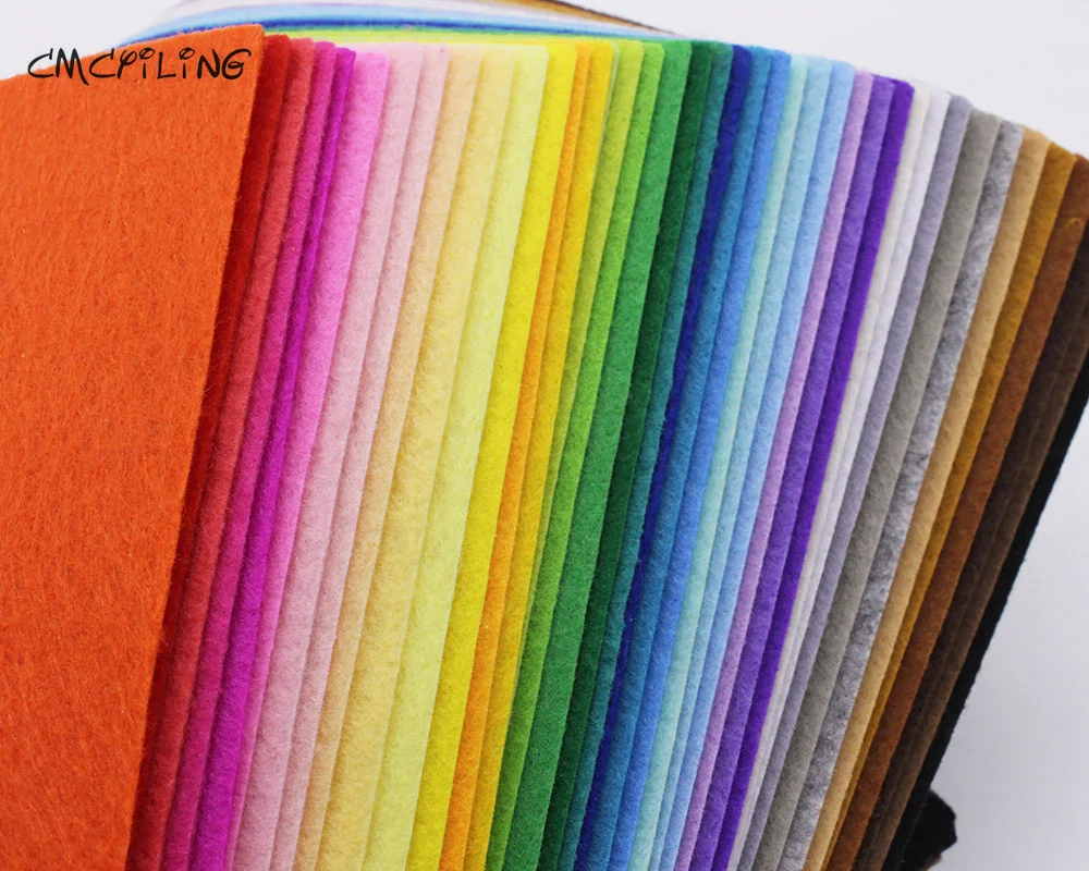 

CMCYILING 40 Mix Colors 1mm Hard Felt Sheets Felt Craft For Felt DIY Craft Arts,Crafts & Sewing Scrapbook Hometextile