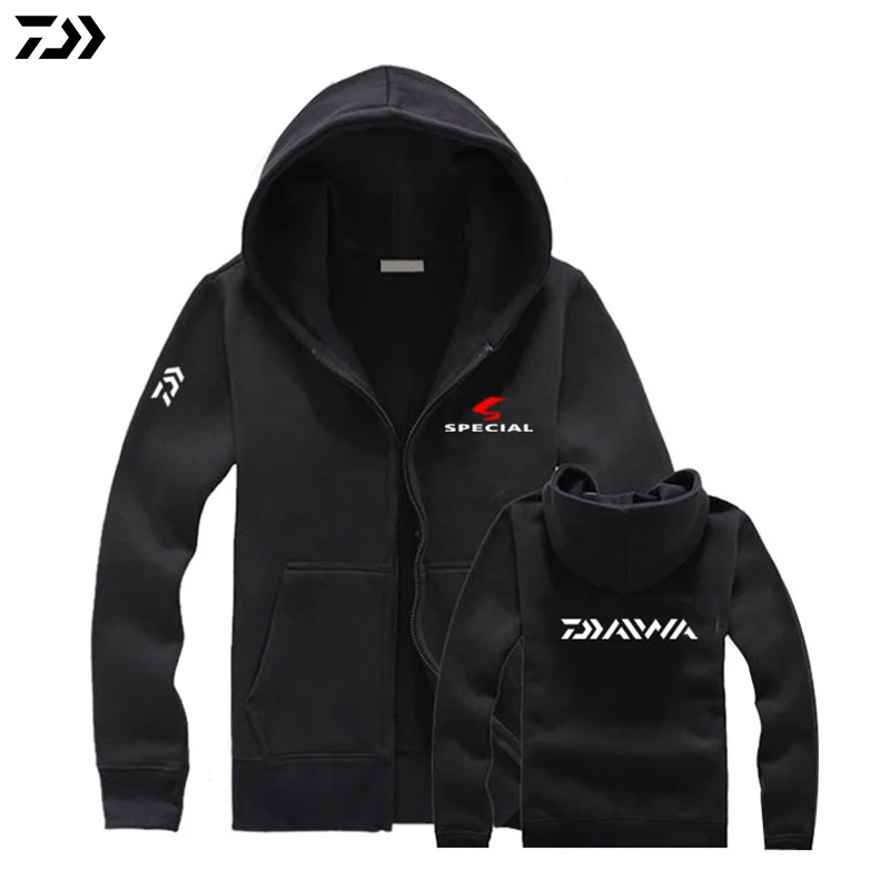 Pesca DAWA Outono Zipper Camisola Camisa Jaqueta