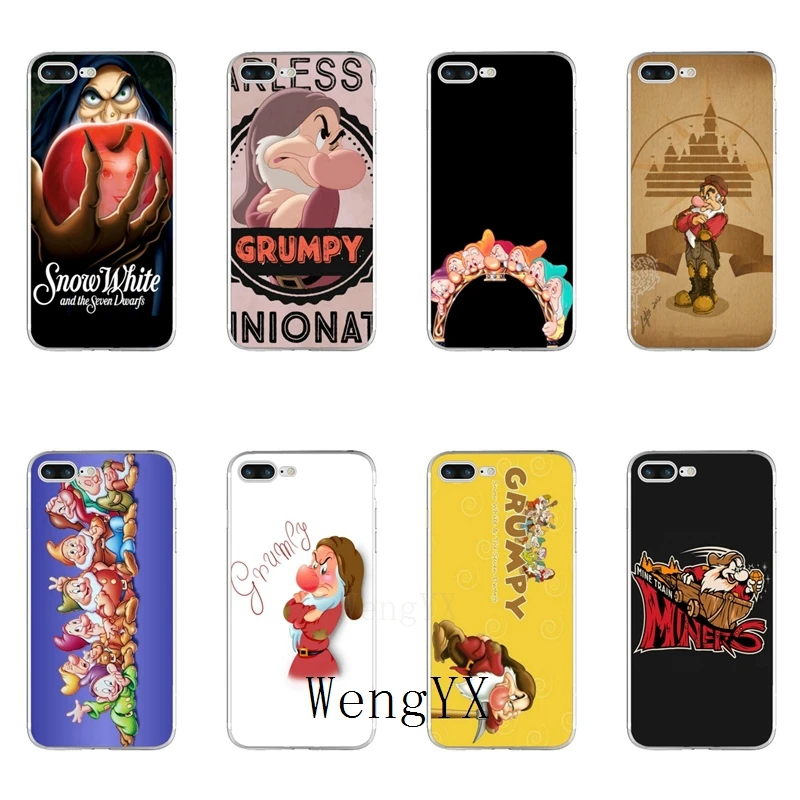 

princess snow white Grumpy Slim silicone TPU Soft phone case For Samsung Galaxy J1 J2 J3 J5 J7 A3 A5 A7 2015 2016 2017