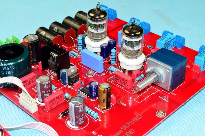 Собранные YS-D1 5670 Tube Preamp доска 3 входных база по Матисса схемы предусилителя