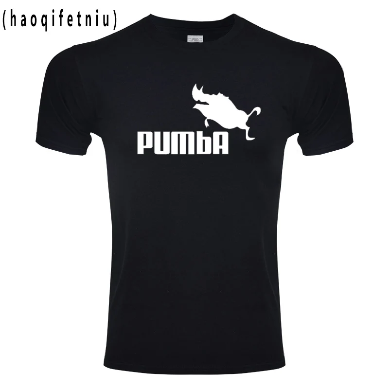 2018 Милый Забавный тройник футболки homme Pumba (Пумба) мужская с коротким рукавом