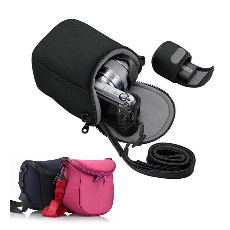 protable Camera Cover Case Bag for Olympus E-M10 EM10II E-M5II EP3 EM5 EPL6 EPL7 E-PL8 EPL5 EP5 14-42mm lens with strap camera : image protable Camera Cover Case Bag for Olympus E-M10 EM10II E-M5II EP3 EM5 EPL6 EPL7 E-PL8 EPL5 EP5 14-42mm lens with strap camera