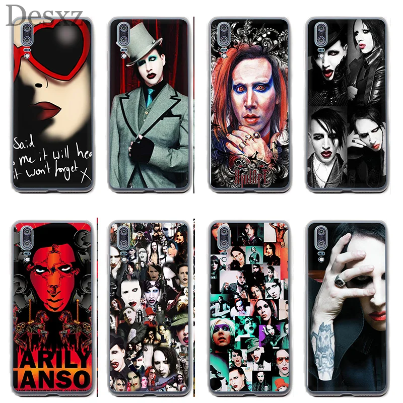 

Phone Case Marilyn Manson Band Cover For Huawei Y5 Y6 II Y7 Y9 Prime 2017 2018 Cover