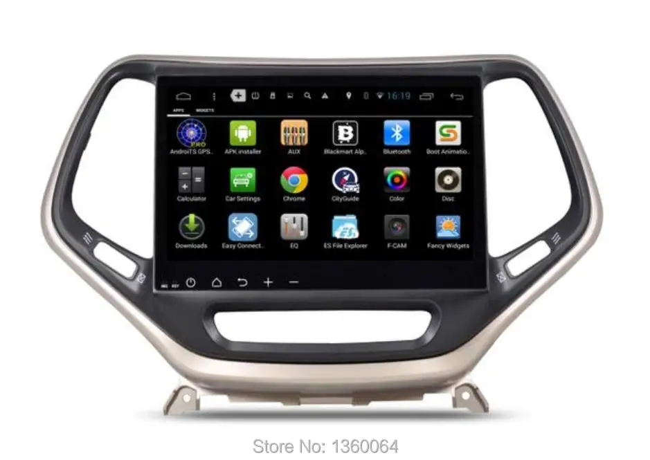 Sale 10.2" Quad Core 1024X600 Android 6.0 Car Radio DVD GPS Navigation Bluetooth Stereo Head Unit for Jeep Cherokee 2015 2016 WIFI 3G 2