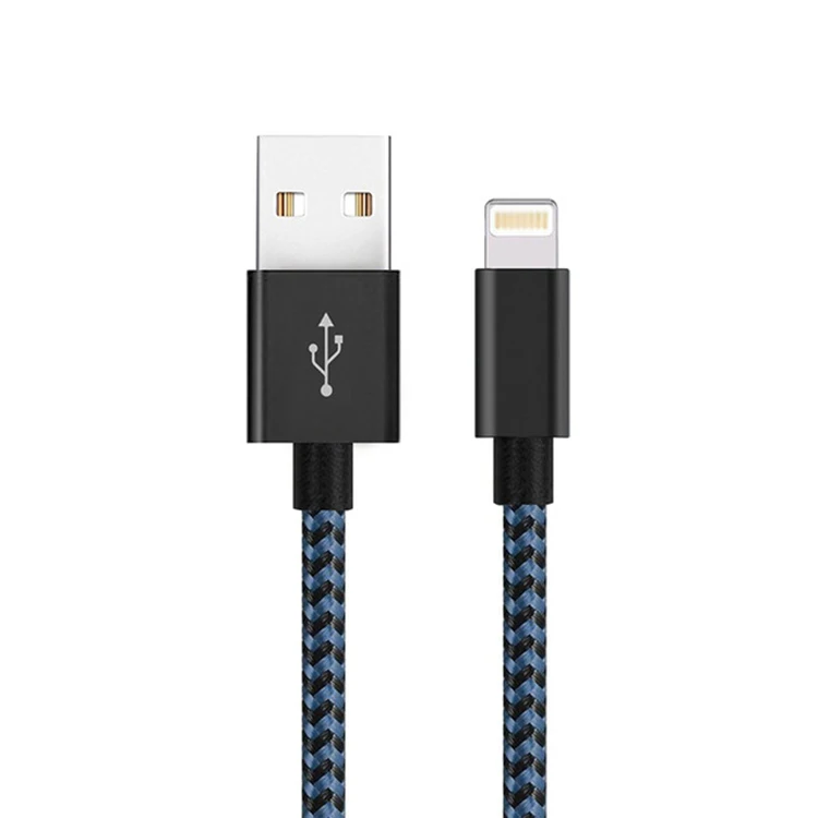 [10-Pack] Suntaiho Lighting cable cargador для iphone 8 для iphone X кабель для зарядки данных USB телефонный кабель для iphone 7 plus Кабель - Цвет: black blue
