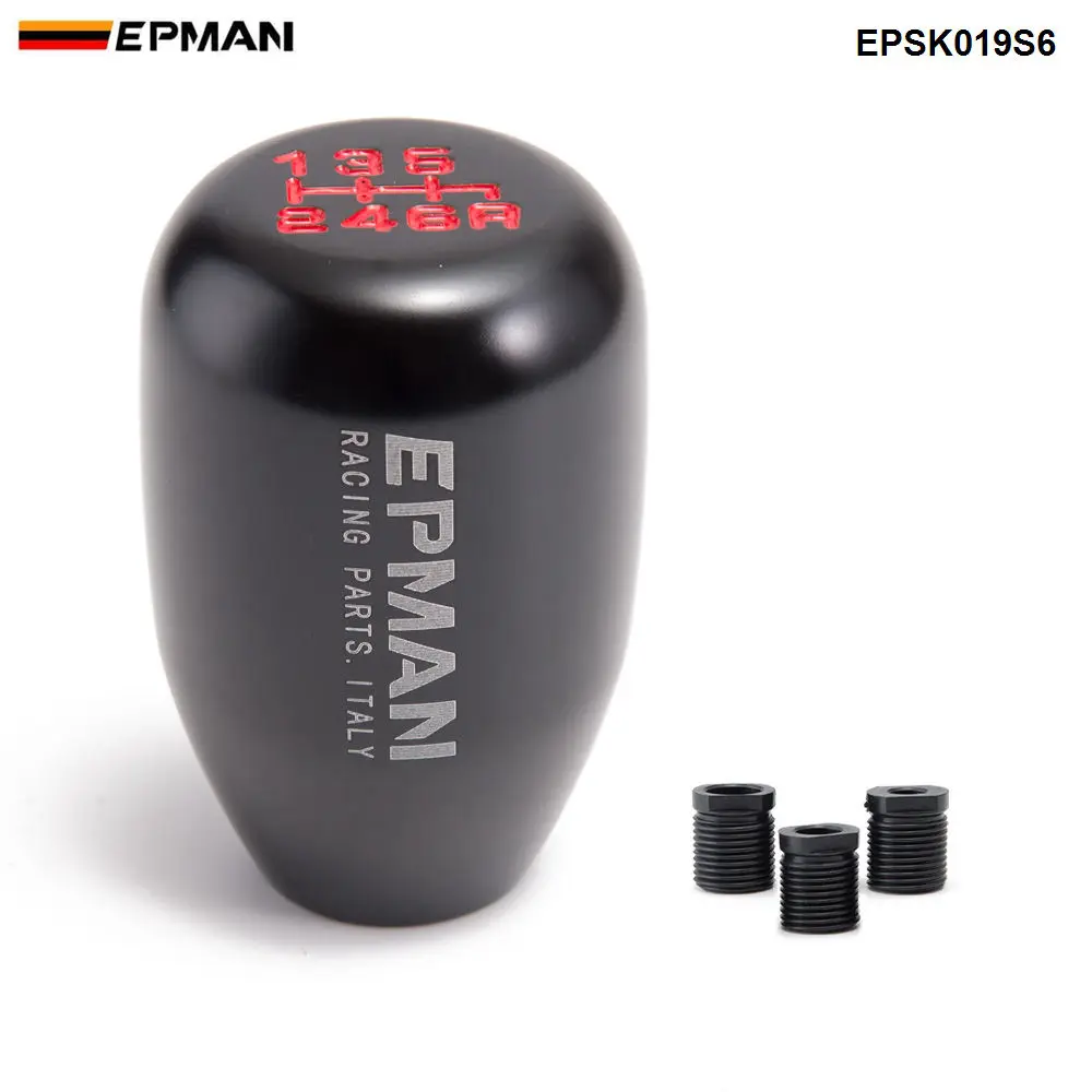 Epman Universal Car Manual Shift Knob Gear Shift Shifter Lever Aluminum Handle 6 Speed EPSK019S6