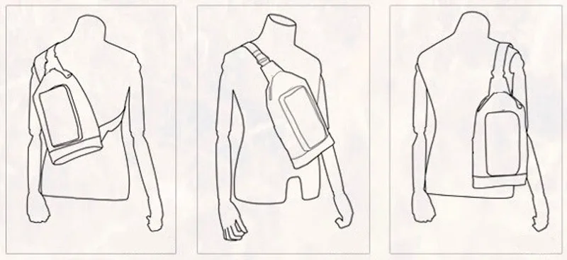 Для мужчин суконные сумочки, холст один на плечо округлая Грудь пакет мешок мобильного телефона Талия пакеты Грудь сумка для Для мужчин