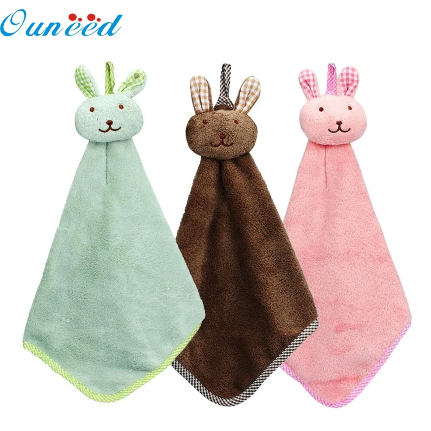 Mosunx Busines Kitchen Cartoon Animal Hanging Cloth Soft Plush
