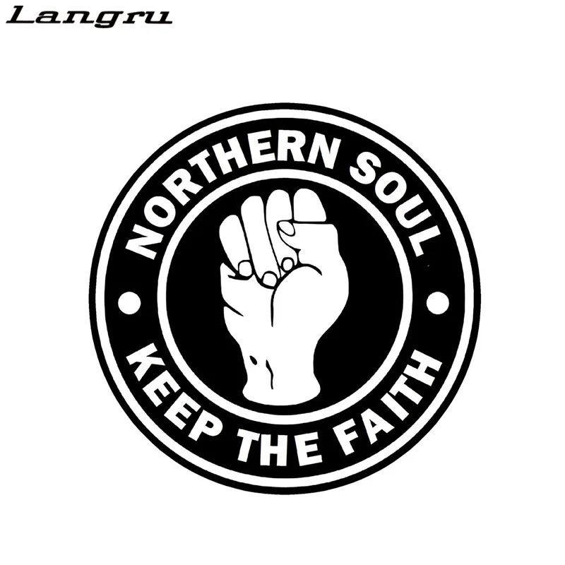 Оригинальная виниловая наклейка Langru Keep The Faith North Soul мотоциклетная для автомобиля