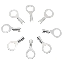 Connecteur de fil Terminal à épissure circulaire en cuivre de 100mm, pour fil de 8.2 à 1, 5 mm2, épaisseur de 0.5mm, lot de 0.5 pièces
