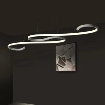 

Modern LED Pendant Lights For Dining Living Room Fixture Aluminum With Remote Dimmable Bar Coffee Restaurant Hanging Lamp Lustre