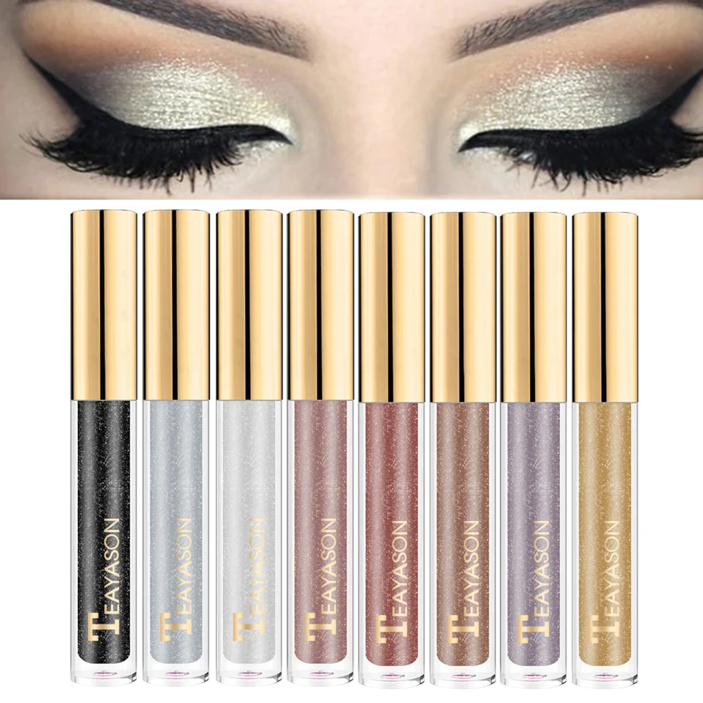 8 Colors Shine Smoky Eyeshadow Waterproof Dimond Glitter Liquid