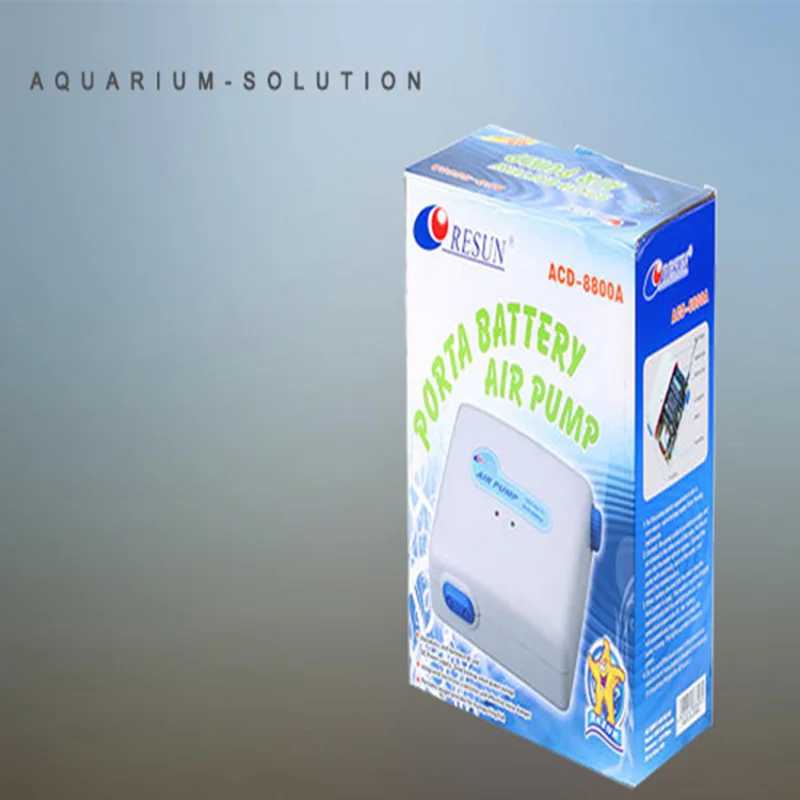 AC/DC Двойного Использования Fish Tank Бесшумного Аэратор Resun ACD 8800A Портативный