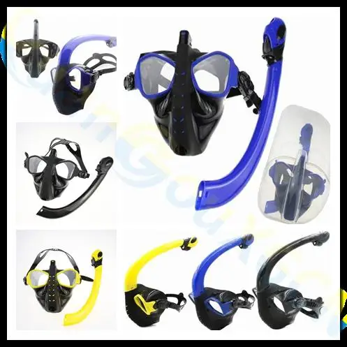 Дыхательный аппарат для взрослых оборудование для дайвинга Набор силиконовая трубка + маска для дайвинга + коробка из полипропилена