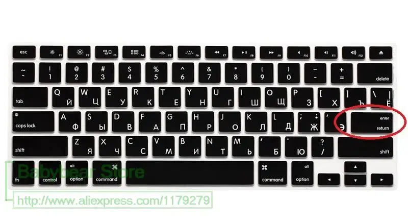 Чехол для клавиатуры Macbook Air Pro Retina 13 15 защитный чехол ноутбука с русской надписью