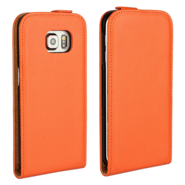 Luxury Pouch Vertical Flip Phone Cover Genuine Leather Case For Samsung