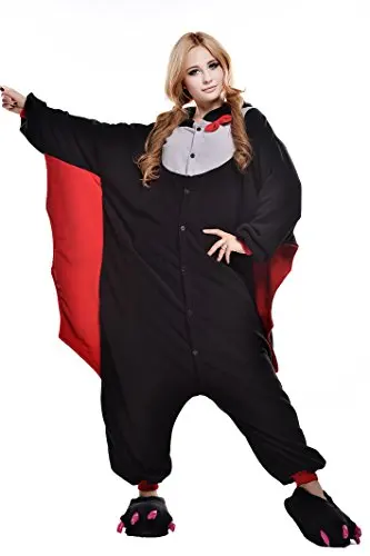 Хэллоуин пижамы Наборы для ухода за кожей Домашняя одежда Onepiece bat Onesie костюмы