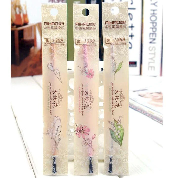 (10 pieces/lot) 0.35mm Chinese Style Gel Pen Refillspen driverpen