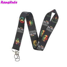 Ransitute R467 Боб Марли КЛЮЧИ ID карты ТРЕНАЖЕРНЫЙ зал Мобильный телефон ремни USB держатель Бейджа DIY телефон повесить веревку ремешок