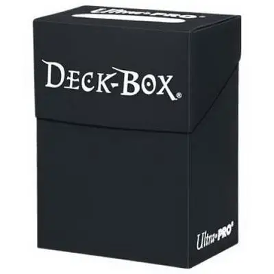 Ультра Pro Deck Box настольные игры карты TCG колода чехол для магических карт MGT/Pkm/YGO/сборные игры - Цвет: black