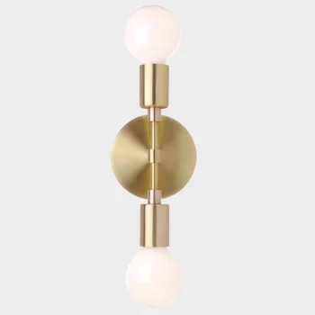 two lights indoor brass Wall Sconce E27 fitting brass Wall Lamp Fixture minimalist bedroom corridor living room indoor wall lamp
two lights indoor brass Wall Sconce E27 fitting brass Wall Lamp Fixture minimalist bedroom corridor living room indoor wall lamp