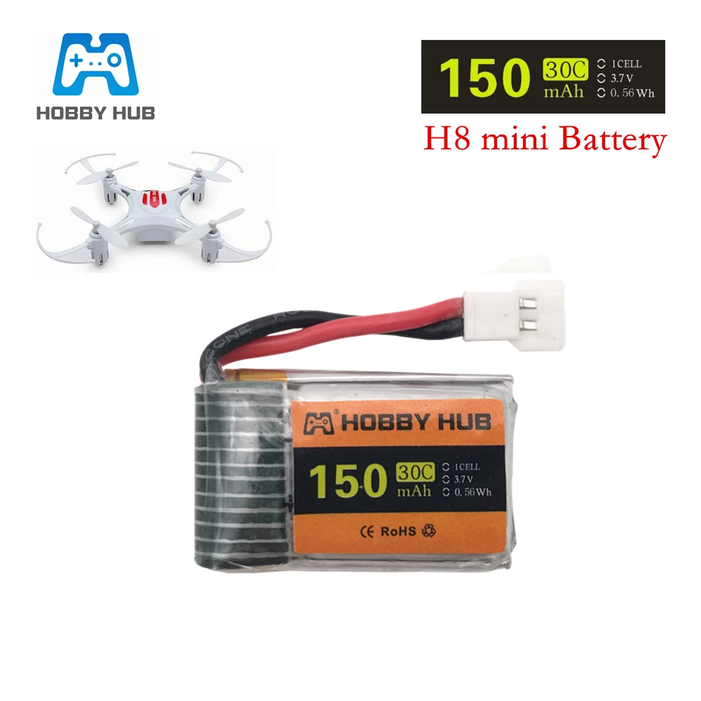 5 шт./лот 3 7 в 150 мАч 30C для H20 H36 F36 Eachine H8 Mini H48 Радиоуправляемый квадрокоптер Halicopters