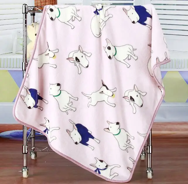 Dogs Wholesale Baby Blanket Farley Cartoon Blanket velvet blankets Kids