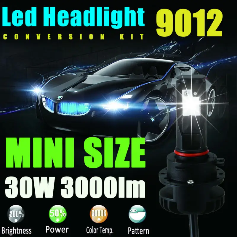 9012 HIR2 LED Headlight Bulb Led Conversion Kit for Buick Cadillac Chevrolet Chrysler Dodge Ford GMC