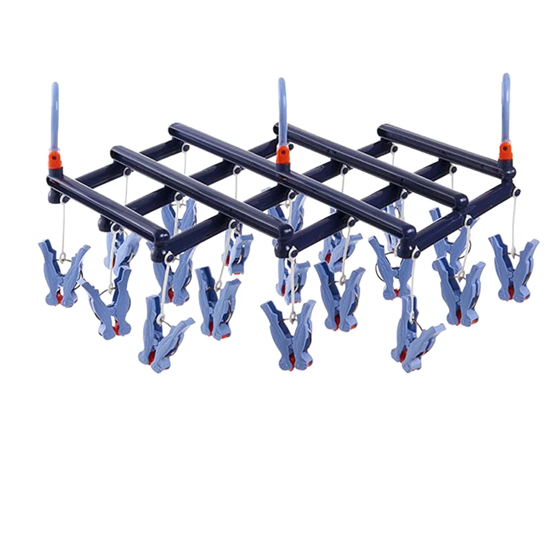 

Laundry Hanger Drying Rack Retractable Roller Underwear Socks Outdoor Hook SDF-SHIP