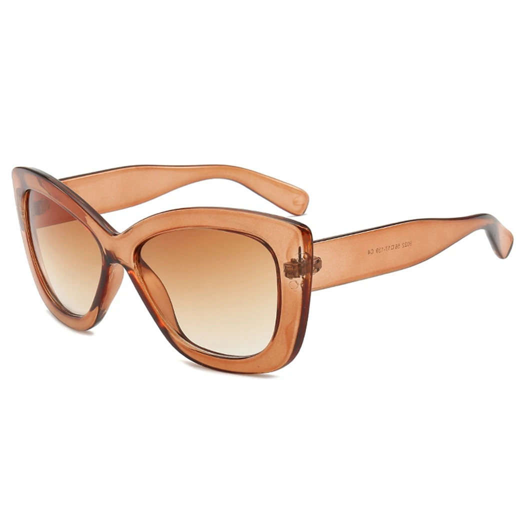 Summer Women Outdoor Sunglasses Wrap PC Frame Female Sun Glasses 7 Colors Gradient Shade UV400 Protection Oversized Sunglasses