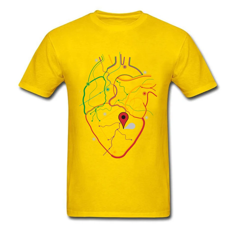  Student T Shirt You Are Here Normal Tees 100% Cotton Fabric O-Neck Short Sleeve Custom T-shirts Summer/Autumn You Are Here yellow