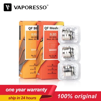 

Vaporesso QF Strips 0.15ohm & QF Meshed 0.2ohm Electronic Cigarette vaper coil fit Luxe Kit,SKRR tank 6pcs/pack