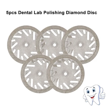 

5pcs Dental Lab Polishing Diamond Disc for Dental Cutting Plaster Disc Wheel Dental Lab Tool
