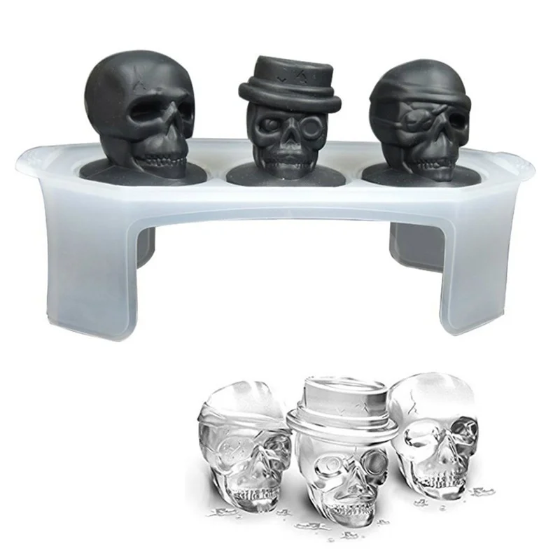 Skull Ice Molds 6