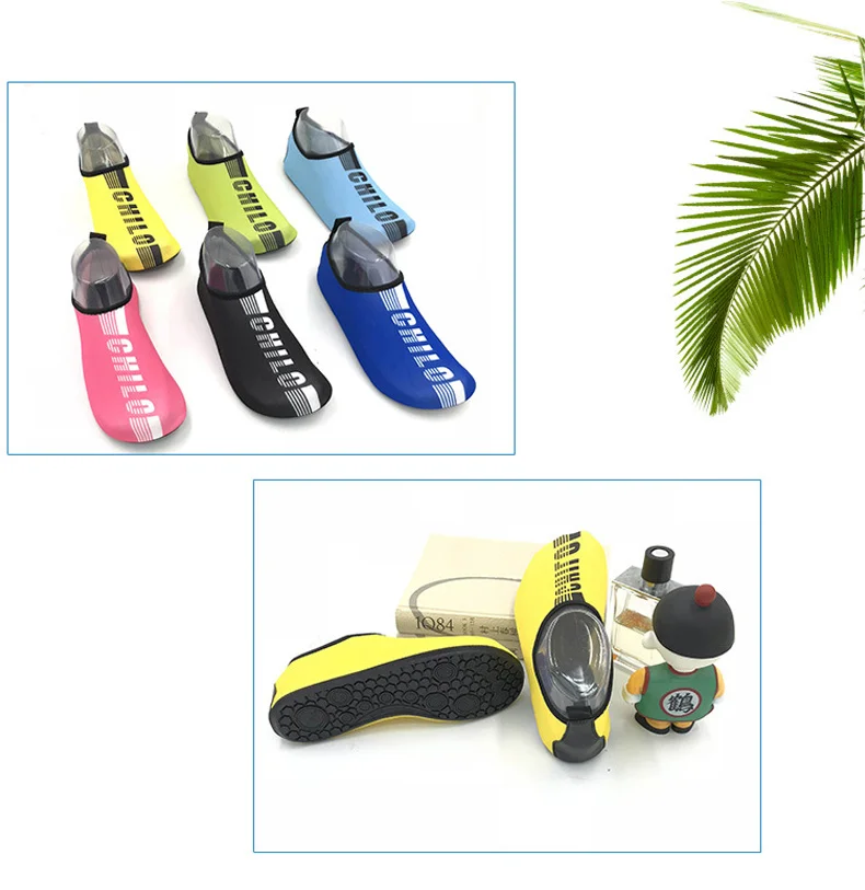 1 (18)Antiskid Men Beach Shoes Women Outdoor Swimming Shoes Adult Aqua Flat Soft Seaside Shoes Non-slip Walking Couple Yoga Shoes