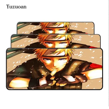 

Yuzuoan Free Shipping Naruto Anime Comfort Mouse Mat Gaming Large Mousepad Size for 40x90CM Speed Version Gaming Mousepads