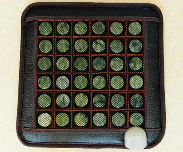 

2016 HOT Jade Heat Therapy Products Best Electric Tourmaline Seat Massage Cushion with Jade Infared 45X45CM Free Shipping