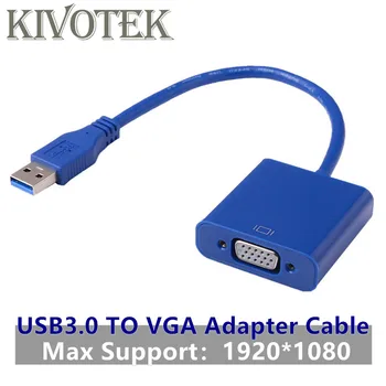 

USB3.0 to VGA HD Adapter Converter,1920*1080 External Video Graphic Card Female Connector for Win7/8 Vista PC Laptop Computer
