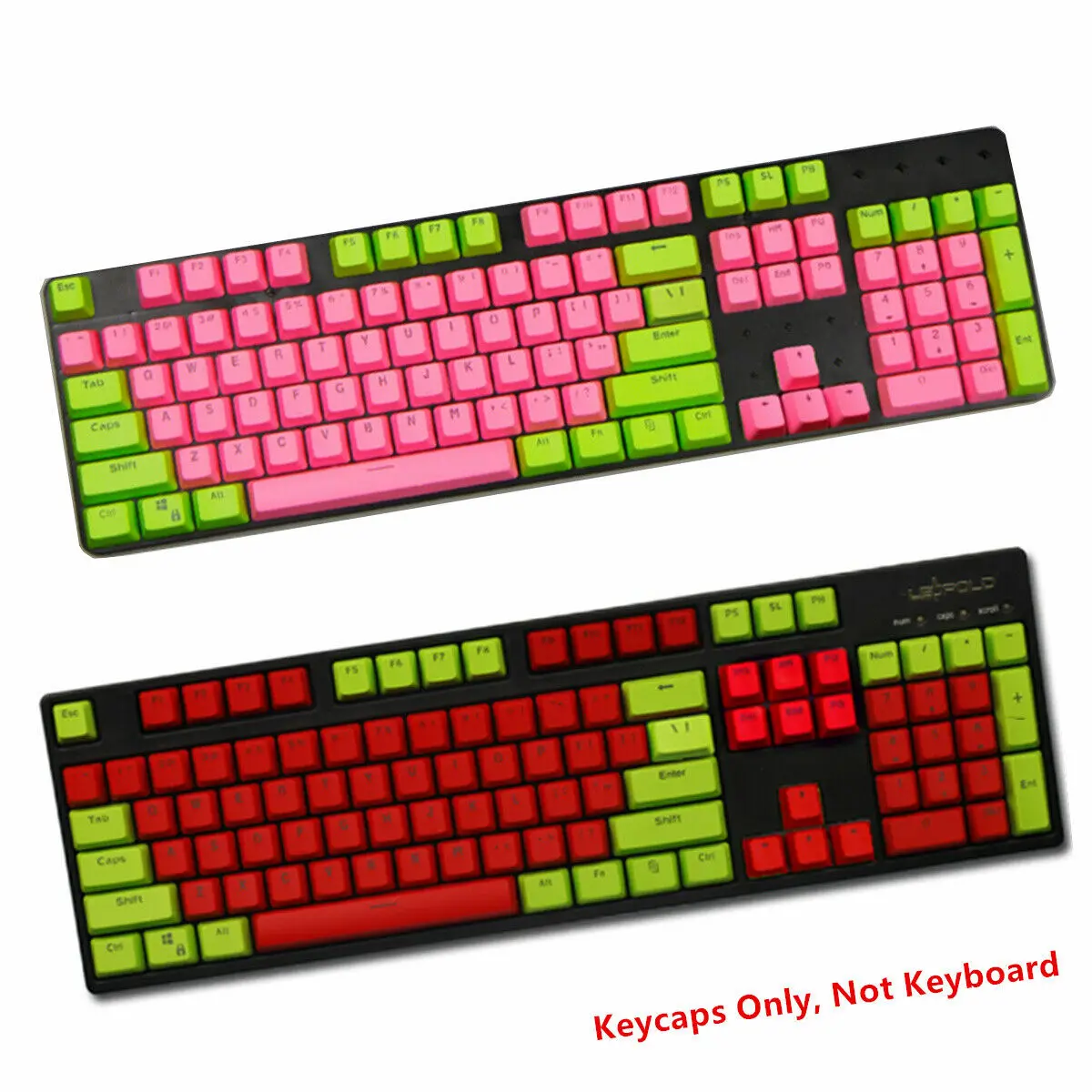 

87/104 Keys EVA Red EVA Pink PBT Backlit Keycap OEM Height Doubleshot Keycaps Set for Cherry MX Mechanical Gaming Keyboard