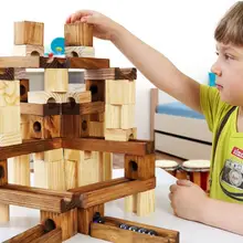 Onshine бренд детской деревянной мрамор строительные блоки/дети мяч Cube Эволюция блоки с английскому языку развивающие игрушки