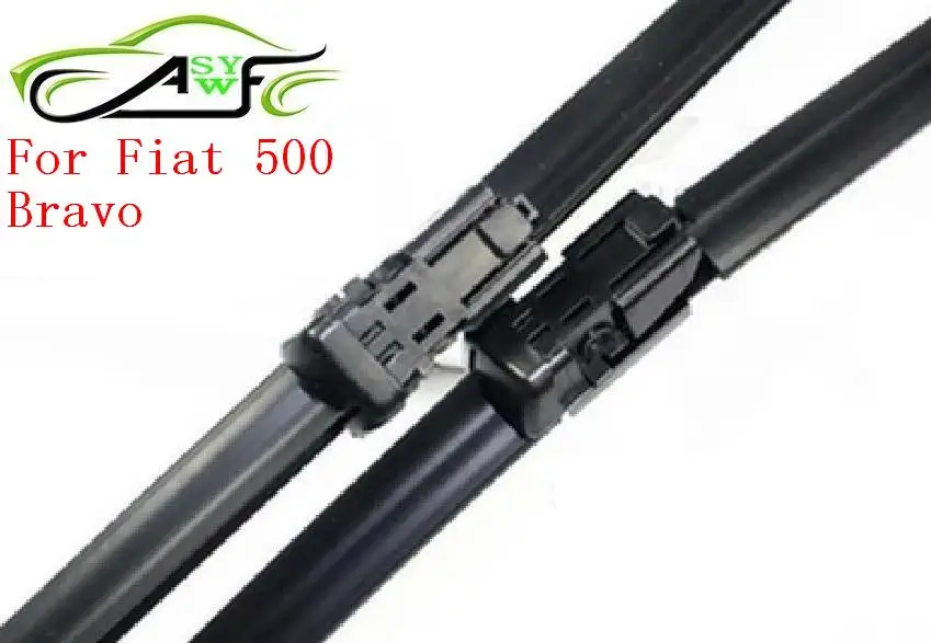 Free shipping car wiper blade For FIAT 500 Bravo Push button Soft