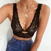1PC Plus Size Summer Slim Deep V Sexy Bra Lace Embroidery Push Up Strappy lingerie Women Shaping Padded Underwear Crop Bra Top ► Photo 3/6