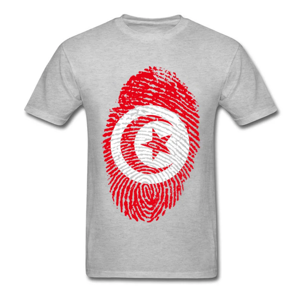Tunisia Flag Fingerprint_grey