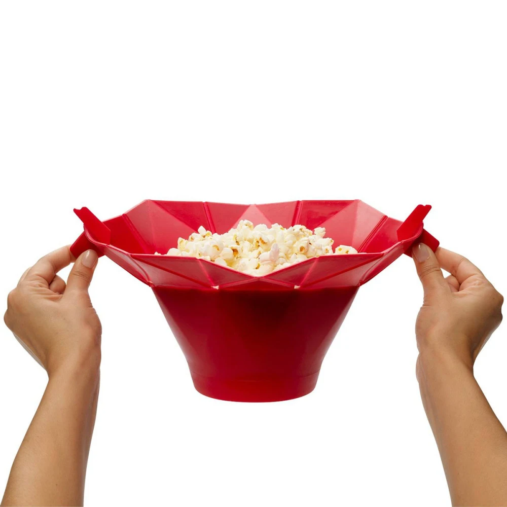 1Piece Silicone Microwave Popcorn Bowl Foldable Microwave Popcorn Maker