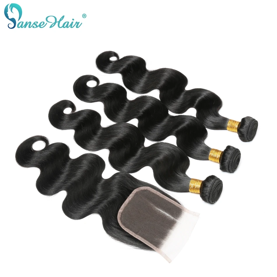 Panse Hair Indian Body Wave Hair Human Hair Extensions Customized 8-30 Inches Non Remy Hair Color 1B Can Be Dye 1Pcs Per Lot