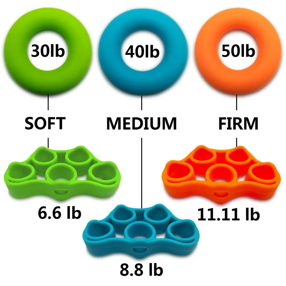 Эспандеры для пальцев, Эспандеры для ручного захвата, Эспандеры для силовых упражнений, растяжки для ручных упражнений, тянущиеся кольца для фитнеса