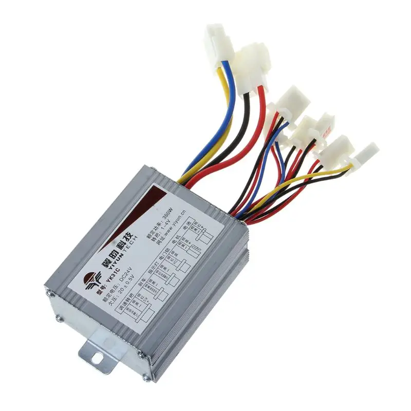 

DC24V 350W Brushed Controller Motor Foot Pedal In/Off Switch Wiring Electric Bike Scooter Speed Control